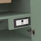 James Martin Vanities Breckenridge 30" Single Bathroom Vanity in Smokey Celadon with 3 cm Charcoal Soapstone Quartz Top and Rectangular Sink, , large
