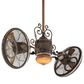 Minka-Aire Traditional Gyro 42" Ceiling Fan with LED Light in Belcaro Walnut, , large