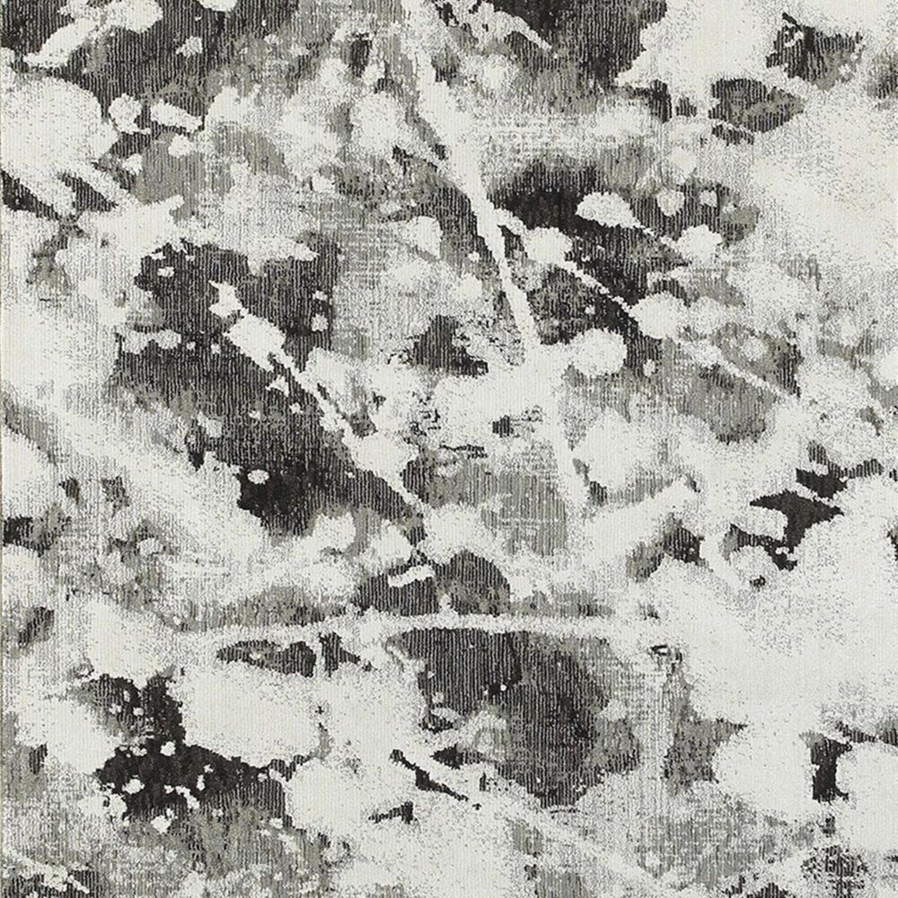 Oriental Weavers Evolution 8035B 5&#39;3&quot; x 7&#39;3&quot; Charcoal and White Area Rug, , large