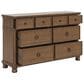Ashley Rowlenstown California King Panel Bed with Dresser and Nightstand in Brown, , large