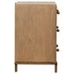 Pacific Landing Arini 3-Drawer Nightstand in Sand Wash and Aged Brass, , large