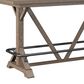Golden Wave Furniture Benton 6-Piece Rectangular Dining Set in Pecan Brown, , large