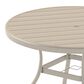Hearth and Haven Outdoor 53" Round Dining Table with Umbrella Hole in Sandstone - Table Only, , large