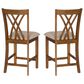Linon Home Decor Maggie Counter Stool in Brown (Set of 2), , large