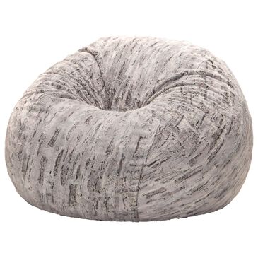 Jaxx Saxx 4" Round Bean Bag in Silver Fox, , large