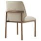 Theodore Alexander Kesden Dining Side Chair with Humus Leather and Pyramid Brown, , large
