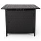 Noble House Aspen Square Fire Pit in Matte Black, , large