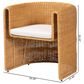 Baxton Studio Carina Arm Chair in Light Honey, , large