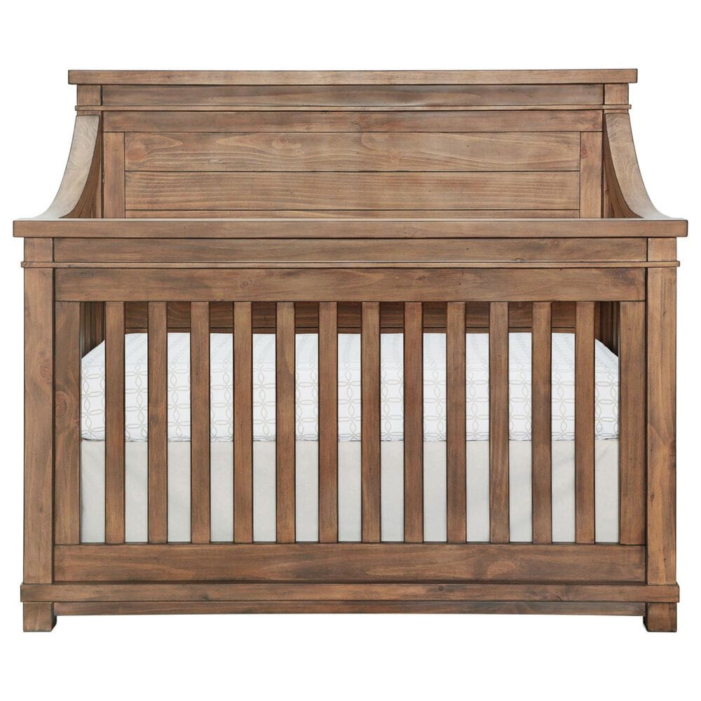Baby Appleseed Rowan Flat Top 4-In-1 Convertible Crib in Sandwash, , large