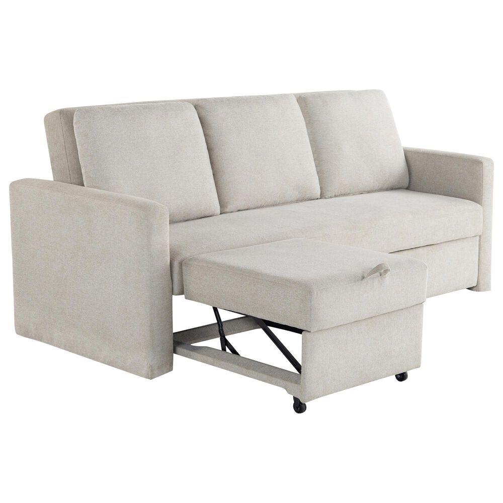Lifestyle Solutions Mia Convertible Sofa in Ivory, , large