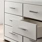 Ashley Zuraleus 4-Piece King Upholstered Panel Bedroom Set in Matte White, , large