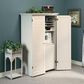 Sauder Harbor View Craft Armoire in Antique White, , large