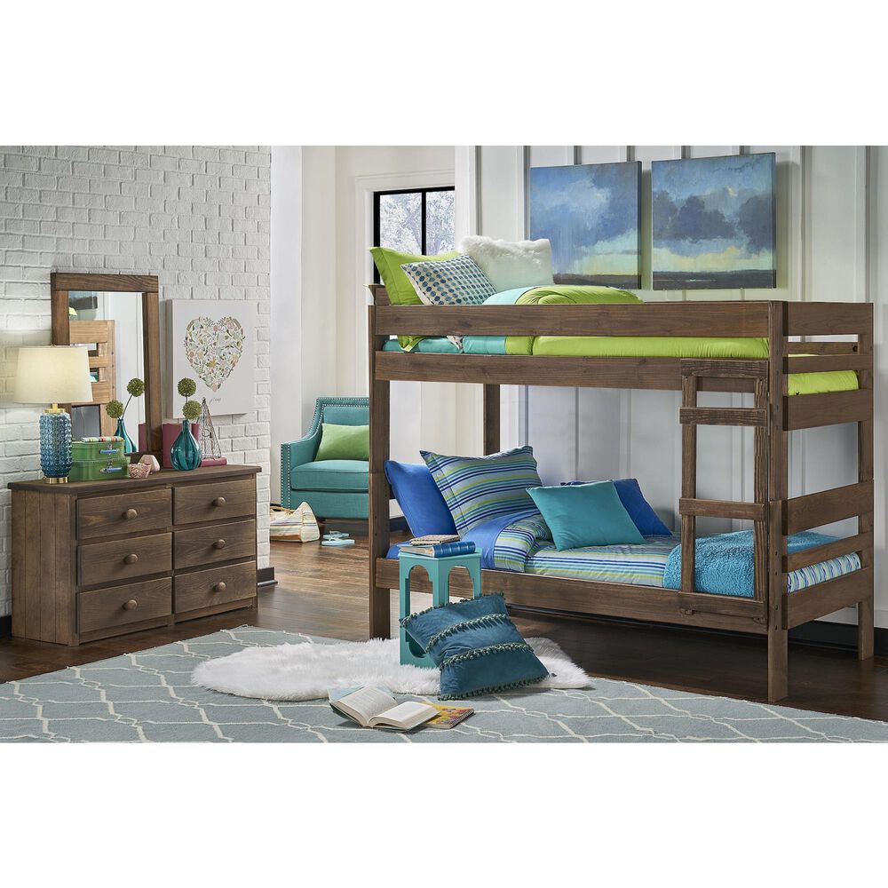 Rusticvale Twin over Twin Bunkbed in Chestnut, , large