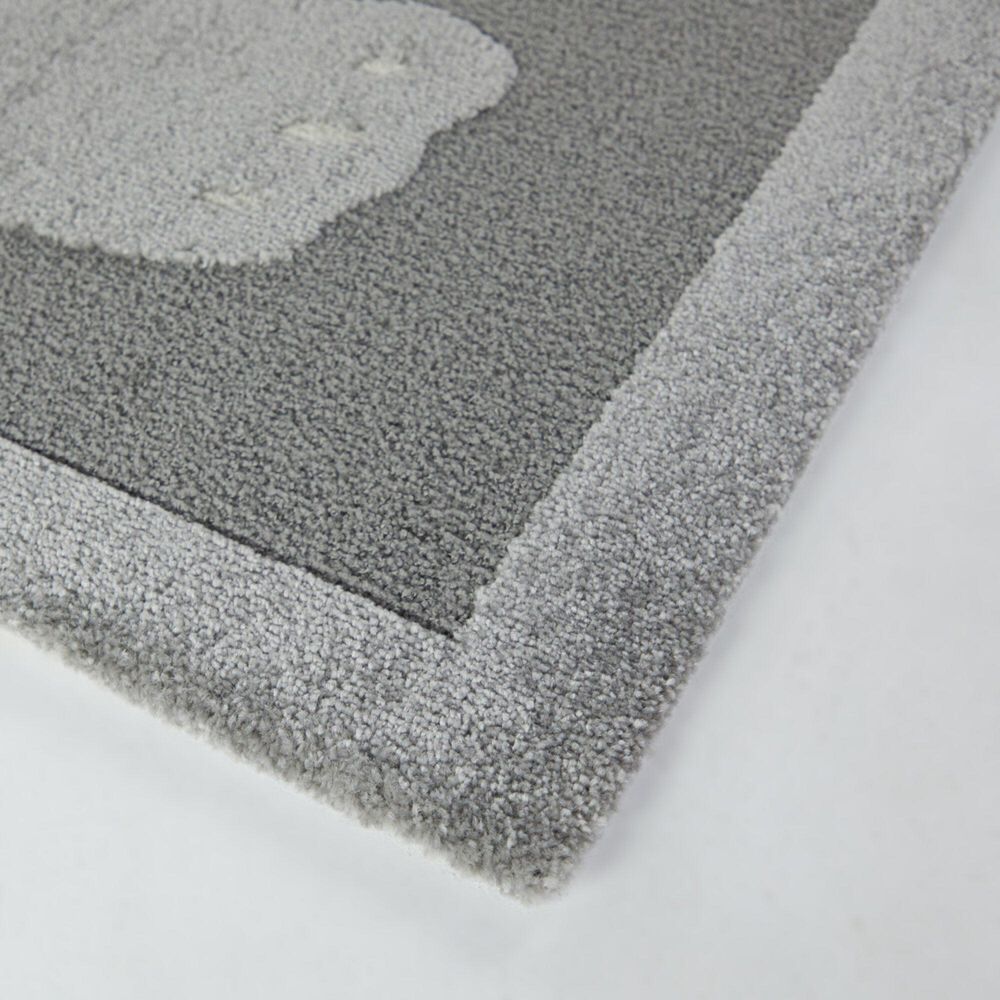 Balta Rugs Barry Bear 4&#39;4&quot; x 6&#39; Grey Kids Area Rug, , large