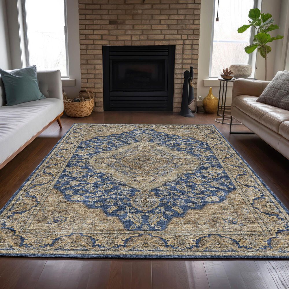 Dalyn Rug Company Hatay HY3 10&#39; x 14&#39; Navy Area Rug, , large