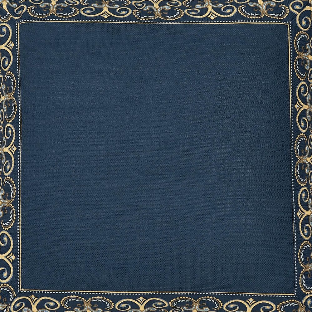 J. Queen New York Messina 26&quot; Square Euro Pillow Sham in Navy and Gold, , large