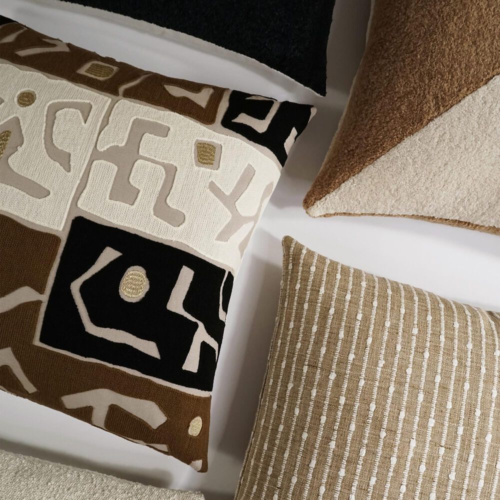 D.V.Kap Inc Colossi 24&quot; x 24&quot; Throw Pillow in Natural, , large