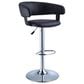 Linden Boulevard Barrel Back Adjustable Barstool in Black, , large