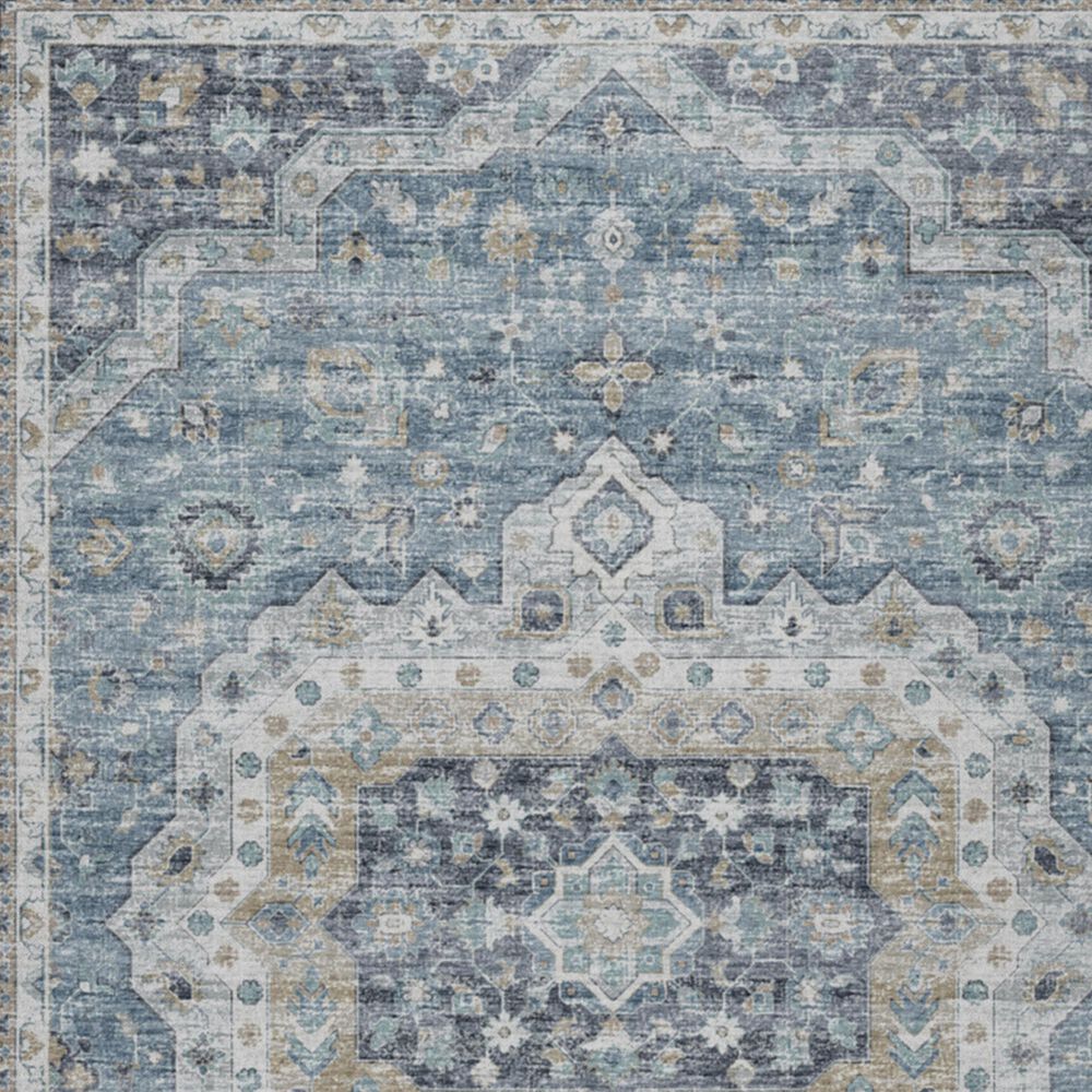 Dalyn Rug Company Tuscany 10&#39; Round Blue Indoor/Outdoor Area Rug, , large