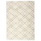 Nourison Dreamy Shag Geometric 5"3" x 7"3" Ivory Area Rug, , large