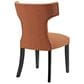 Modway Curve Fabric Dining Chair in Orange, , large