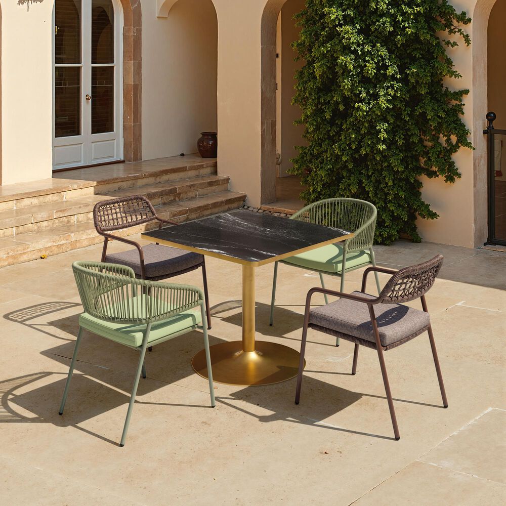 Zuo Modern Skye Outdoor Dining Chair in Green (Set of 2), , large