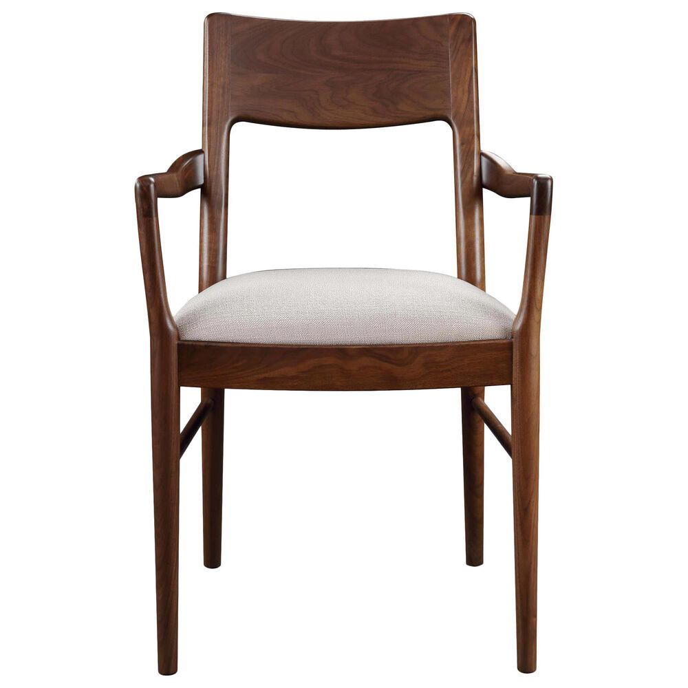 Stickley Furniture Walnut Grove Arm Chair in Warm Brown, , large