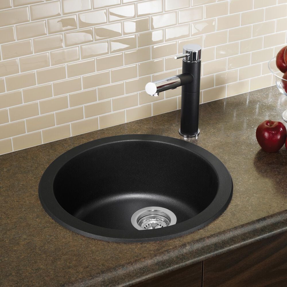 Blanco Rondo 18&quot; Dual Mount Bar Sink in Anthracite, , large