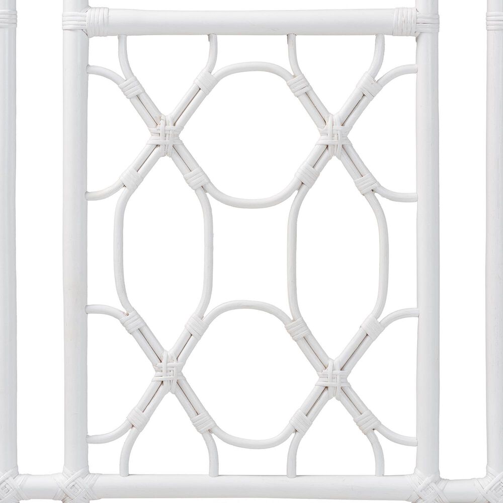 Baxton Studio Sampson King Standalone Headboard in White, , large