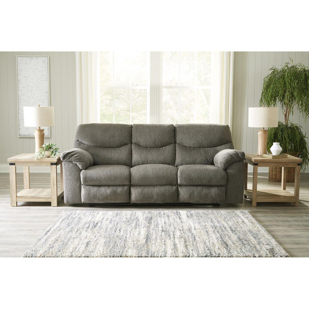 Ashley Alphons Manual Reclining Sofa in Putty, , large