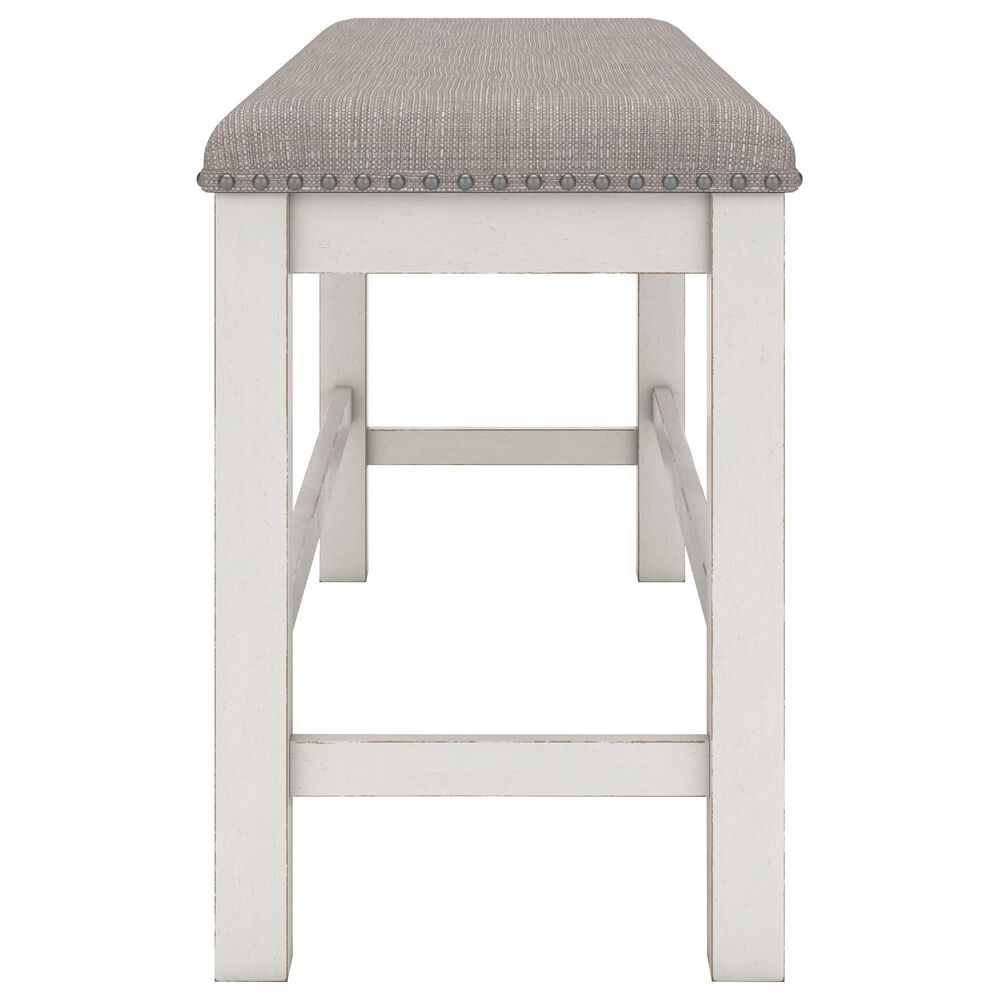 Ashley Robbinsdale 49&quot; Counter Height Bench in Antique White, , large