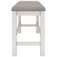 Ashley Robbinsdale 49" Counter Height Bench in Antique White, , large