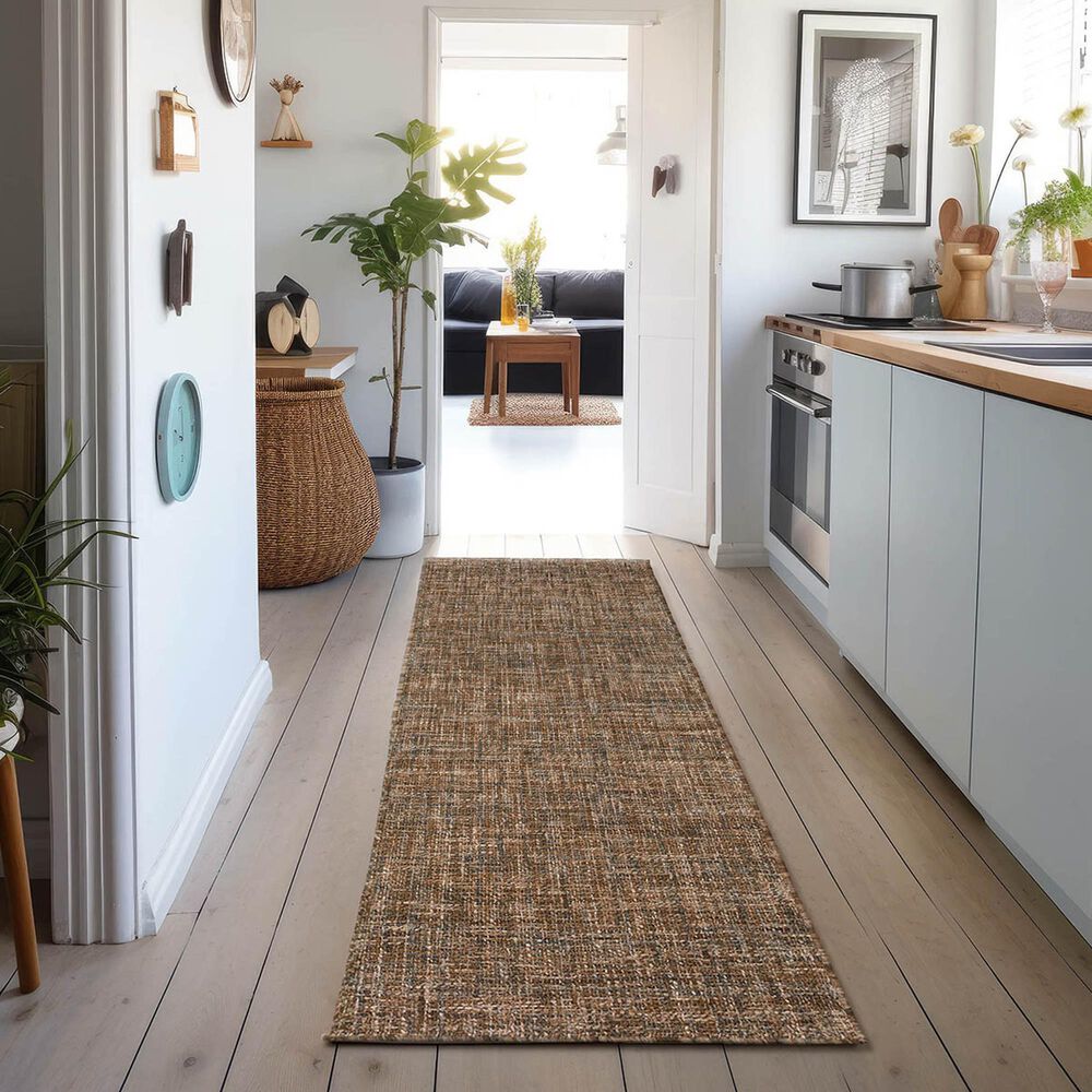 Dalyn Rug Company Abruzzo 2&#39;3&quot; x 7&#39;6&quot; Chocolate Runner, , large