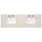 James Martin Vanities Laurent 72" Double Bathroom Vanity in Light Natural Oak with 3 cm Eternal Marfil Quartz Top and Rectangular Sinks, , large