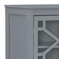 Linon Home Decor Fetti Small Cabinet in Grey, , large