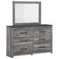 Ashley Bronyan 4-Piece Queen Bedroom Set in Dark Gray, , large