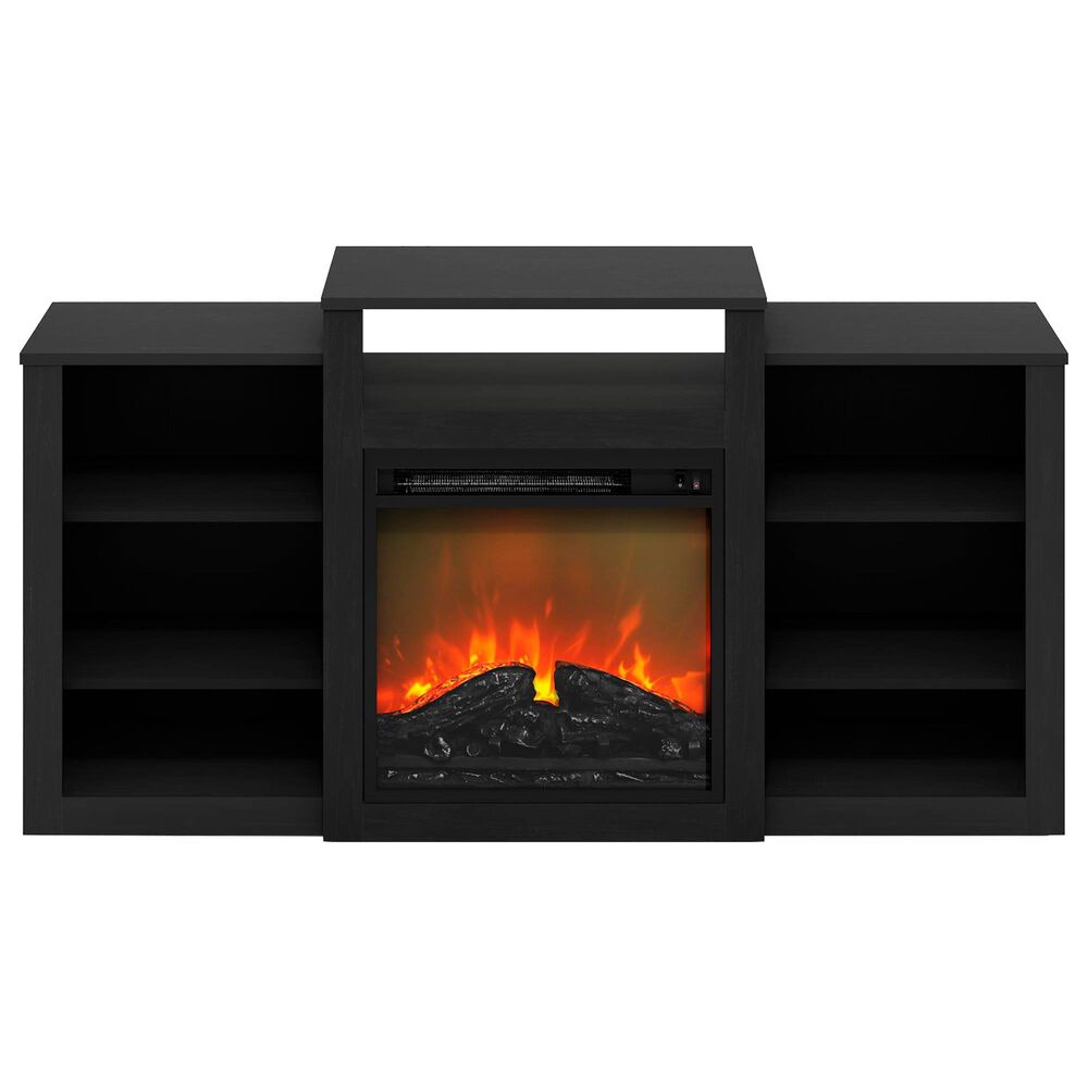 HOMLUX 53" TV Stand with Electric Fireplace in Americano, , large
