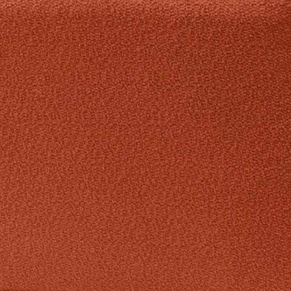 Jaxx Fairlie Boucle Fabric Ottoman in Terra Cotta, , large