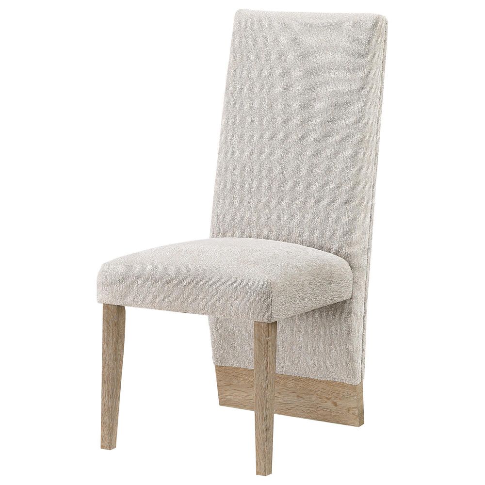 Modern Market Chanel Tufting Back Side Chair in Natural, , large