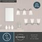 Vaxcel Malie 3-Light Bathroom Vanity in Satin Nickel, , large
