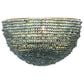 Jamie Young Direct Ship Reef 1-Light Beaded Demi Lune Wall Sconce in Blue, , large