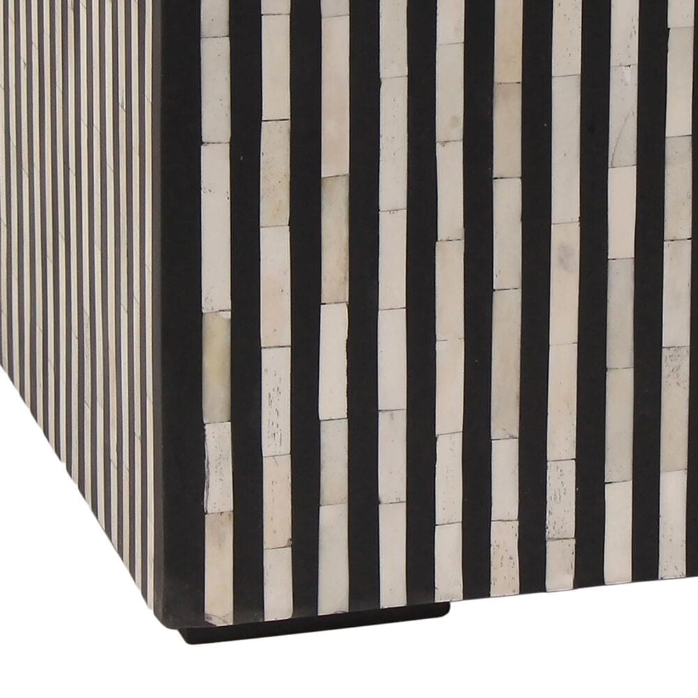 Moe&#39;s Home Collection Terning Side Table in White and Black, , large