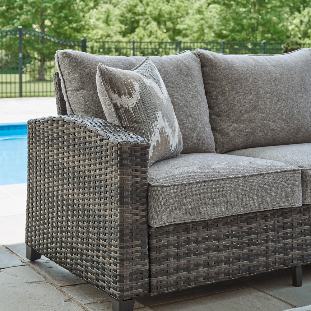 Ashley Oasis Court 4-Piece Patio Conversation Set in Gray, , large