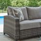 Ashley Oasis Court 4-Piece Patio Conversation Set in Gray, , large