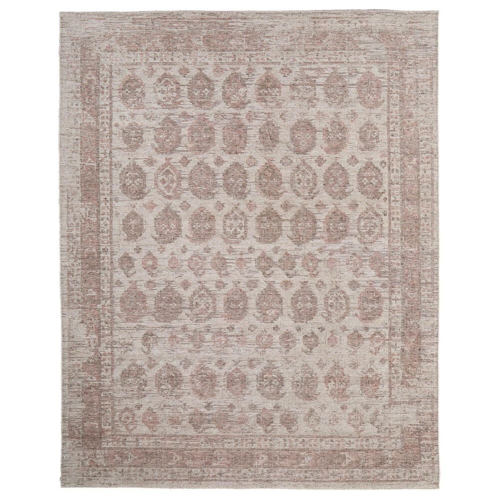 Feizy Loralai Taupe and Plum 5" x 8" Area Rug, , large
