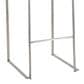 Lumisource Fuji High Back Barstool with Beige Fabric in Stainless Steel (Set of 2), , large