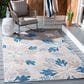 Safavieh Cabana CBN800F 5"3" x 7"6" Grey and Blue Indoor/Outdoor Area Performance Rug, , large