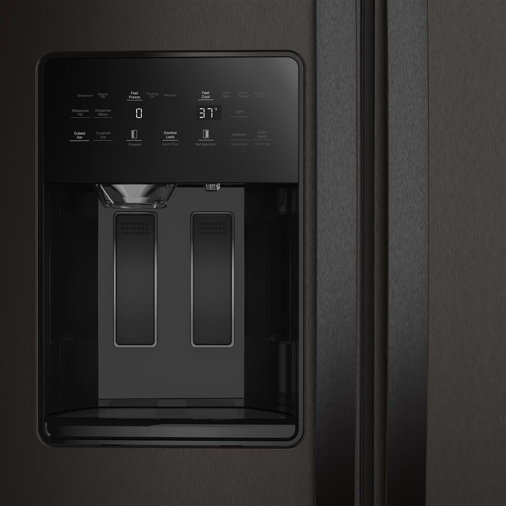 Whirlpool 20.85 Cu. Ft. Counter Depth Freestanding Side by Side Refrigerator in Black Stainless, , large