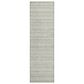 Dalyn Rug Company Soft Essentials Striped Celery 2"3" x 7"6" Indoor/Outdoor Runner, , large