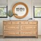 Furniture Worldwide Weekender Lakeway Wall Mirror in Natural, , large